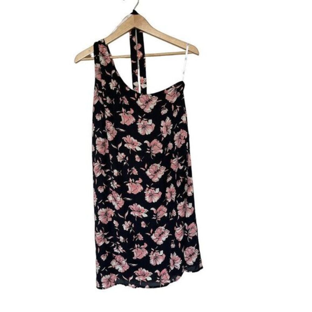 NWT $78 DR2 Daniel Rainn One Shoulder Floral Mini Dress Sz M - Picture 4 of 5